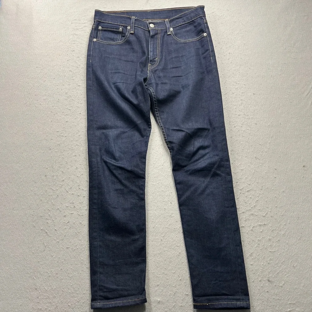 Levis 512 Slim Taper Jean Mens W32 L32 Dark Indigo Blue Stretch Denim 28833-0025